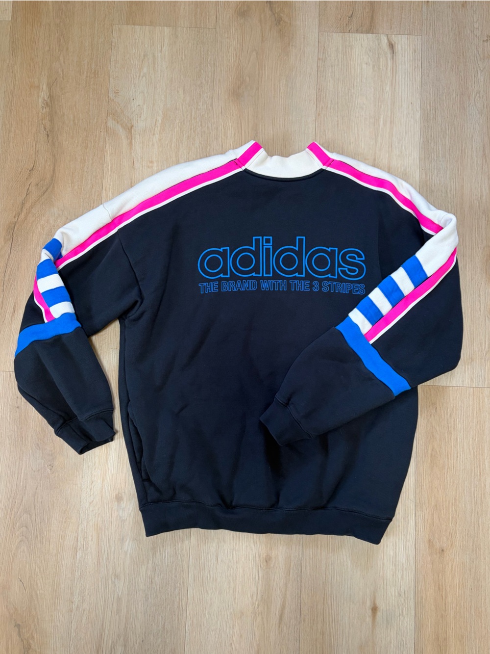 adidas Colorblock Moto Mock Neck Sweatshirt